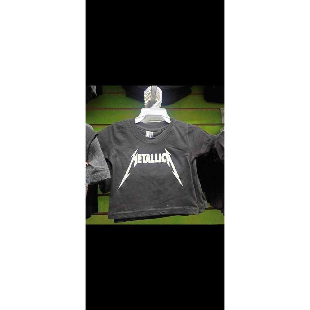 RARE METALLICA COTTON SCREENPRINT YOUTH KIDS black tee 2T